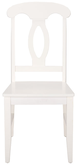 Hannelore Scandinavian Side Chair With Warm Wood Grain Finish, Solid Frame, Comfortable Contoured Seat