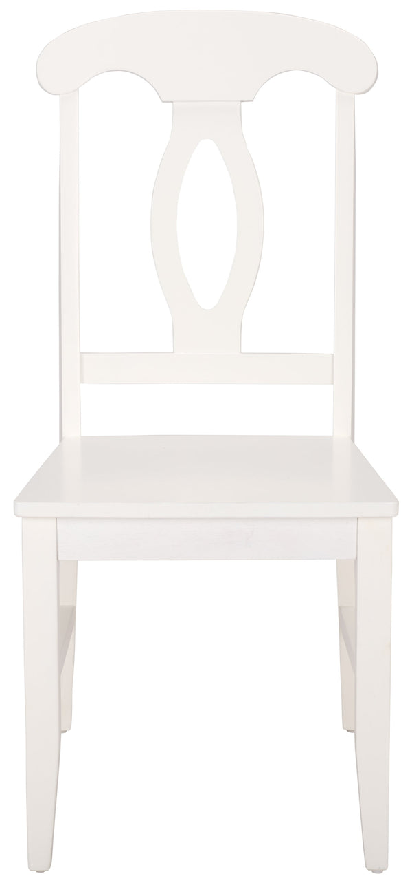 Hannelore Scandinavian Side Chair With Warm Wood Grain Finish, Solid Frame, Comfortable Contoured Seat