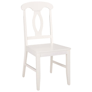 Hannelore Scandinavian Side Chair With Warm Wood Grain Finish, Solid Frame, Comfortable Contoured Seat