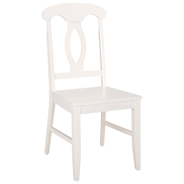 Hannelore Scandinavian Side Chair With Warm Wood Grain Finish, Solid Frame, Comfortable Contoured Seat