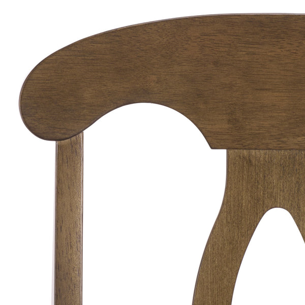 Hannelore Elegant Arm Chair With Solid Wood Frame, Curved Back & Integrated Arms For Comfort