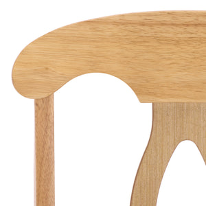 Hannelore Elegant Arm Chair With Solid Wood Frame, Curved Back & Integrated Arms For Comfort