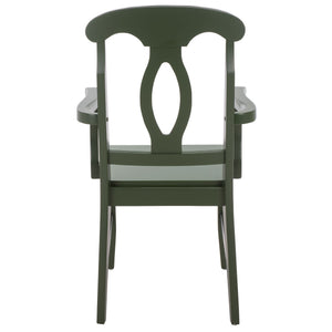 Hannelore Elegant Arm Chair With Solid Wood Frame, Curved Back & Integrated Arms For Comfort