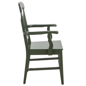 Hannelore Elegant Arm Chair With Solid Wood Frame, Curved Back & Integrated Arms For Comfort