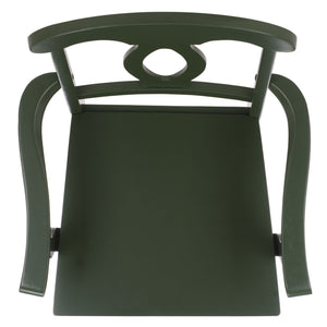 Hannelore Elegant Arm Chair With Solid Wood Frame, Curved Back & Integrated Arms For Comfort