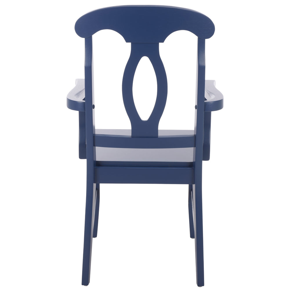 Hannelore Elegant Arm Chair With Solid Wood Frame, Curved Back & Integrated Arms For Comfort