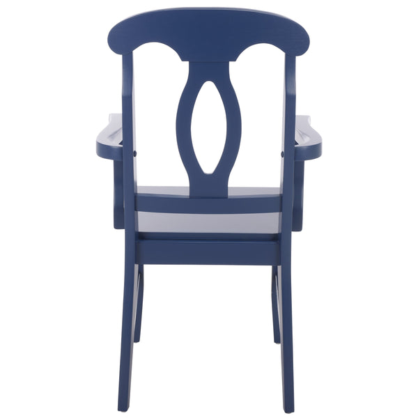Hannelore Elegant Arm Chair With Solid Wood Frame, Curved Back & Integrated Arms For Comfort
