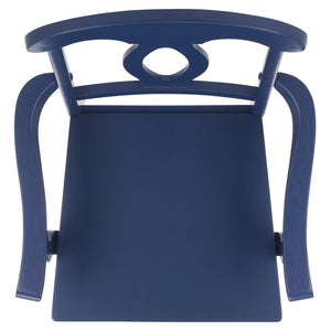 Hannelore Elegant Arm Chair With Solid Wood Frame, Curved Back & Integrated Arms For Comfort