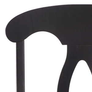 Hannelore Elegant Arm Chair With Solid Wood Frame, Curved Back & Integrated Arms For Comfort