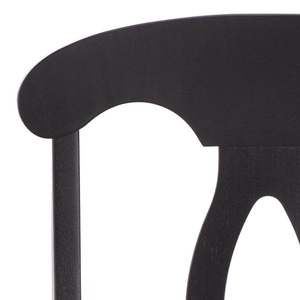 Hannelore Elegant Arm Chair With Solid Wood Frame, Curved Back & Integrated Arms For Comfort