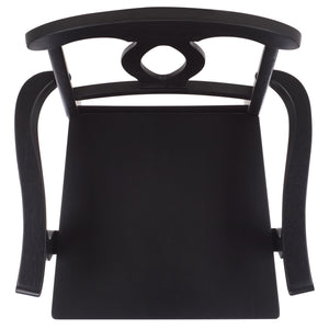 Hannelore Elegant Arm Chair With Solid Wood Frame, Curved Back & Integrated Arms For Comfort