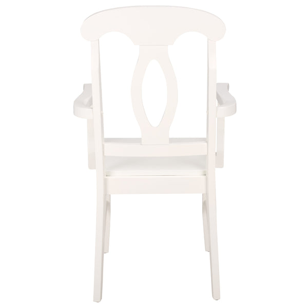 Hannelore Elegant Arm Chair With Solid Wood Frame, Curved Back & Integrated Arms For Comfort