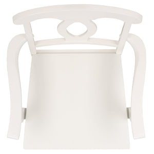 Hannelore Elegant Arm Chair With Solid Wood Frame, Curved Back & Integrated Arms For Comfort