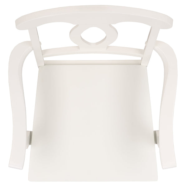 Hannelore Elegant Arm Chair With Solid Wood Frame, Curved Back & Integrated Arms For Comfort