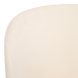 Safavieh Aminah Upholstered Dining Chair Ivory / Walnut DCH7501A