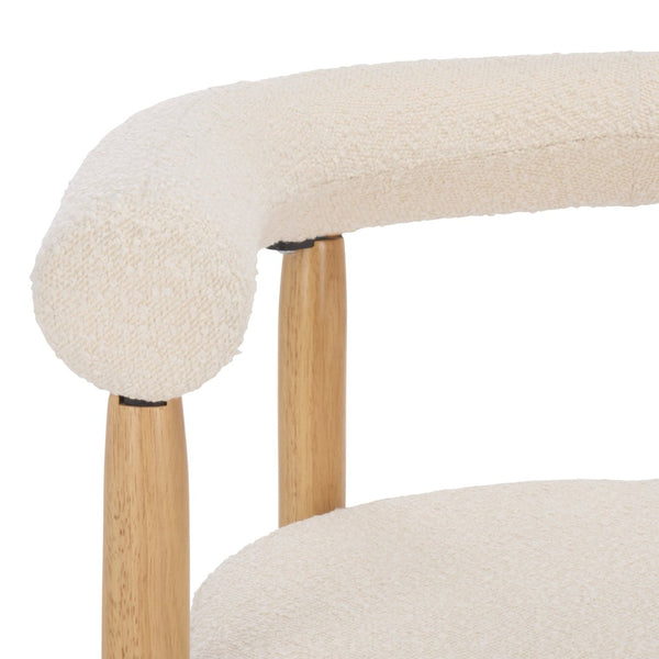 Safavieh Kaladin Dining Chair - Elegant Comfort Meets Timeless Design For Modern And Classic Interiors Cream / Natural DCH7503A
