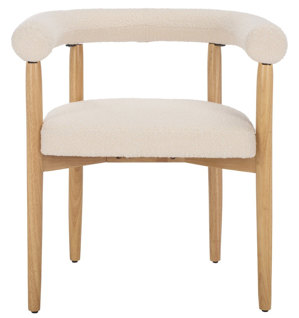 Safavieh Kaladin Dining Chair - Elegant Comfort Meets Timeless Design For Modern And Classic Interiors Cream / Natural DCH7503A