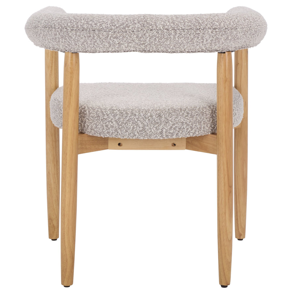 Safavieh Kaladin Dining Chair - Elegant Comfort And Style For A Chic Dining Experience In Any Space Light Grey ,Black Wood Frame,Plywood,Fabric,Foam Dch7503b