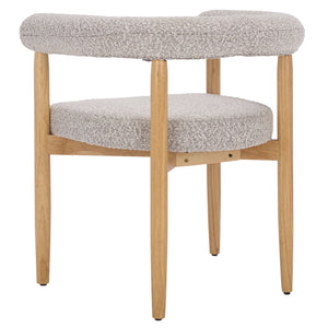 Safavieh Kaladin Dining Chair - Elegant Comfort And Style For A Chic Dining Experience In Any Space Light Grey ,Black Wood Frame,Plywood,Fabric,Foam Dch7503b