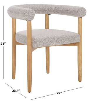 Safavieh Kaladin Dining Chair - Elegant Comfort Meets Timeless Design For Modern And Classic Interiors Light Grey / Natural DCH7503B