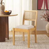 Safavieh Suzetta Dining Chair Natural / White DCH8000A