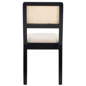 Safavieh Suzetta Dining Chair Black And Natural / White DCH8000B