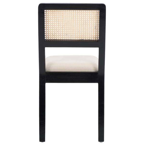 Safavieh Suzetta Dining Chair Black And Natural / White DCH8000B