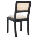 Safavieh Suzetta Dining Chair Black And Natural / White DCH8000B