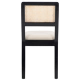 Safavieh Suzetta Dining Chair Black And Natural / White DCH8000B