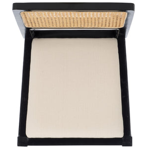 Safavieh Suzetta Dining Chair Black And Natural / White DCH8000B