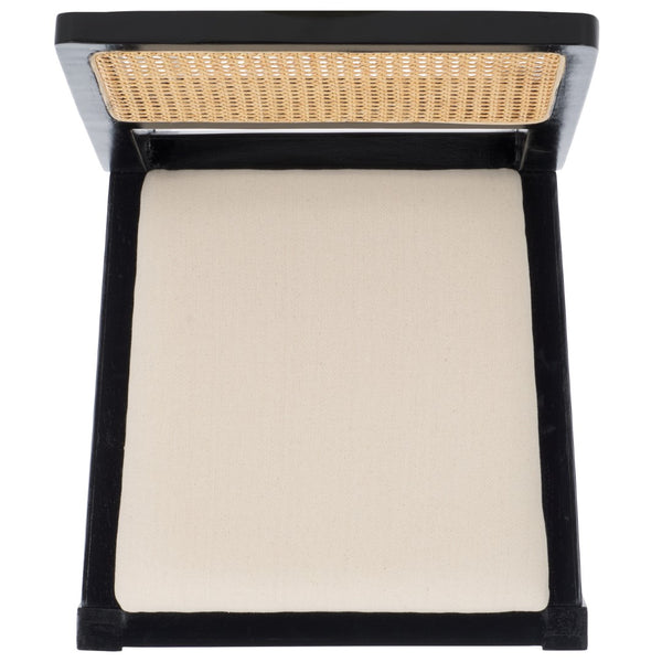 Safavieh Suzetta Dining Chair Black And Natural / White DCH8000B