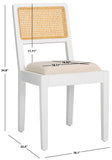 Safavieh Suzetta Dining Chair White / Natural DCH8000C