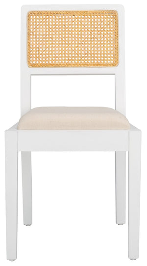 Safavieh Suzetta Dining Chair White / Natural DCH8000C