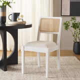 Safavieh Suzetta Dining Chair White / Natural DCH8000C