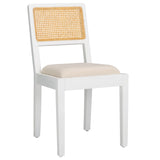 Safavieh Suzetta Dining Chair White / Natural DCH8000C