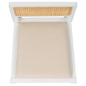 Safavieh Suzetta Dining Chair White / Natural DCH8000C