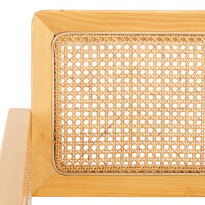 Safavieh Patrina Armed Dining Chair Natural / White DCH8001A