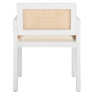 Safavieh Patrina Armed Dining Chair White / Natural DCH8001C