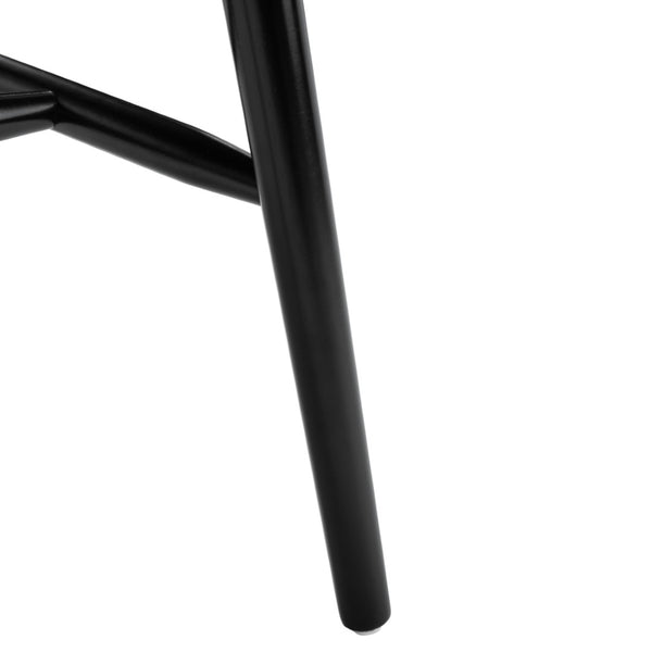 Safavieh WINONA Farmhouse Spindle-Back Dining Chair Set of 4 in Classic Black for Timeless Elegance DCH8500A-SET4