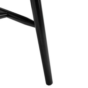 Safavieh WINONA Spindle Back Dining Chairs Set of 2 - Timeless Farmhouse Style in Sleek Black Finish DCH8500A-SET2