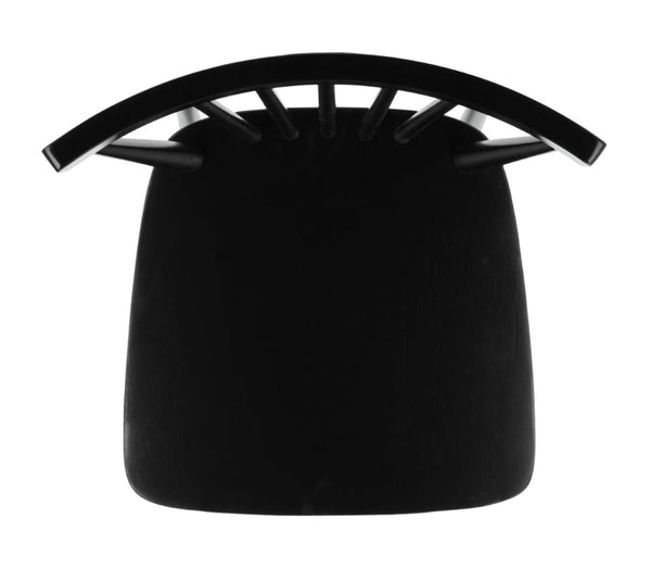 Safavieh WINONA Farmhouse Spindle-Back Dining Chair Set of 4 in Classic Black for Timeless Elegance DCH8500A-SET4