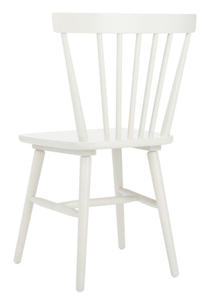 Safavieh WINONA Spindle Back Dining Chair Set of Two - Classic Farmhouse Style with Durable Rubberwood Frame Off White DCH8500C-SET2