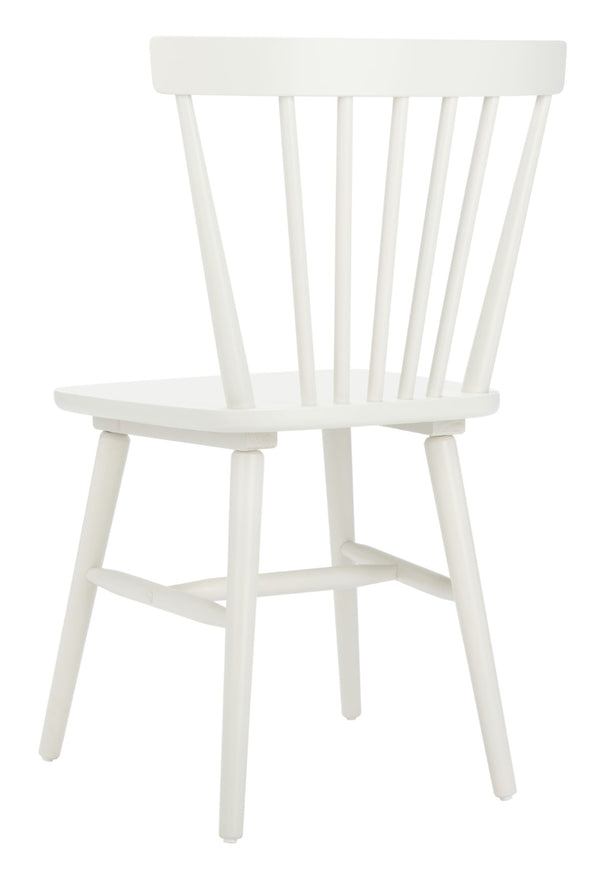 Safavieh WINONA Spindle Back Dining Chair Set of Two - Classic Farmhouse Style with Durable Rubberwood Frame Off White DCH8500C-SET2