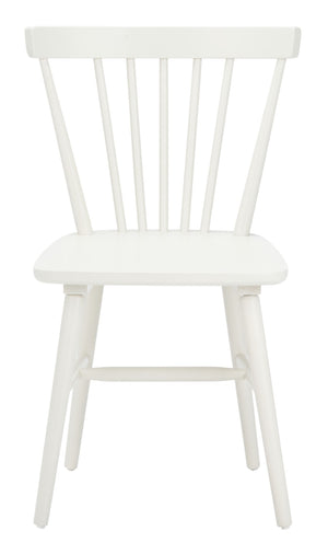 Safavieh WINONA Spindle Back Dining Chair Set of Two - Classic Farmhouse Style with Durable Rubberwood Frame Off White DCH8500C-SET2