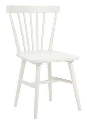 Safavieh WINONA Spindle Back Dining Chair Set of Two - Classic Farmhouse Style with Durable Rubberwood Frame Off White DCH8500C-SET2