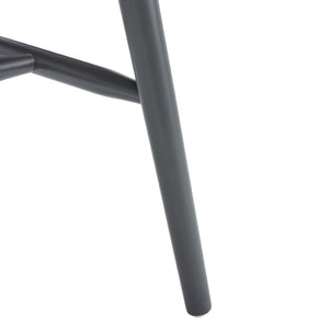 Safavieh WINONA Spindle Back Dining Chair Set of Two - Classic Farmhouse Style with Durable Rubberwood Frame Grey DCH8500E-SET2