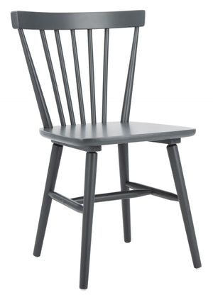 Safavieh WINONA Spindle Back Dining Chair Set of Two - Classic Farmhouse Style with Durable Rubberwood Frame Grey DCH8500E-SET2