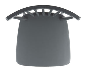 Safavieh WINONA Spindle Back Dining Chair Set of Two - Classic Farmhouse Style with Durable Rubberwood Frame Grey DCH8500E-SET2