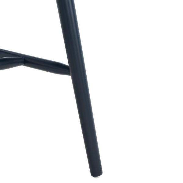 Safavieh WINONA Spindle Back Dining Chair Set of Two - Classic Farmhouse Style with Durable Rubberwood Frame Navy DCH8500H-SET2