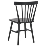 Safavieh Winona Spindle Back Dining Chair Matte Black DCH8500J-SET2